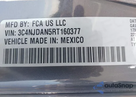 2024 Jeep Compass Sport 4X4 from USA, damaged, VIN 3C4NJDAN5RT160377